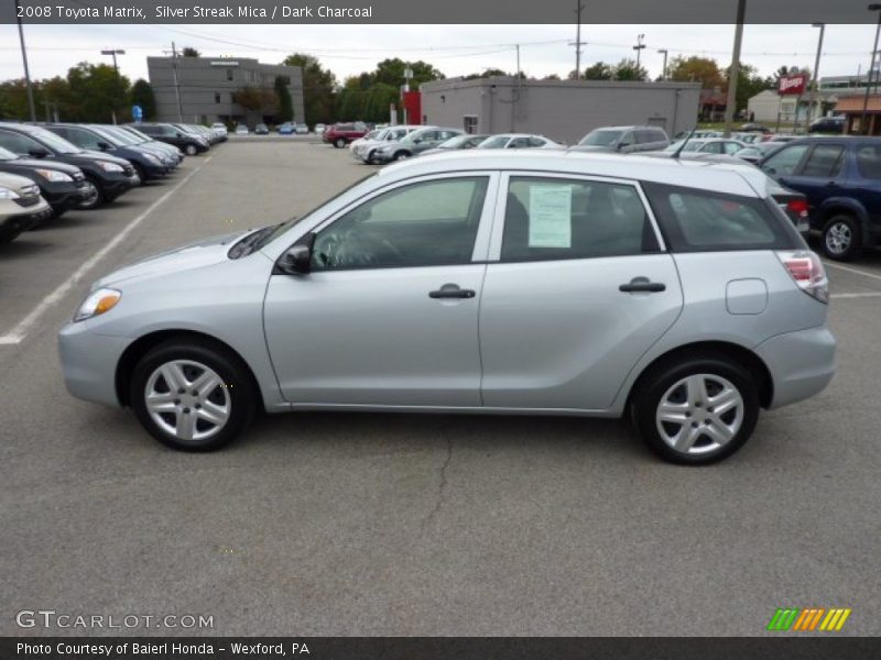 Silver Streak Mica / Dark Charcoal 2008 Toyota Matrix