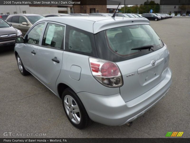 Silver Streak Mica / Dark Charcoal 2008 Toyota Matrix