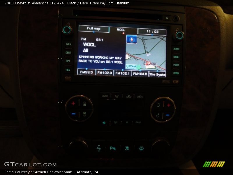 Black / Dark Titanium/Light Titanium 2008 Chevrolet Avalanche LTZ 4x4