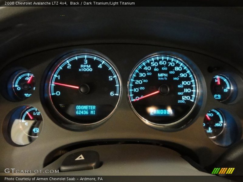 Black / Dark Titanium/Light Titanium 2008 Chevrolet Avalanche LTZ 4x4
