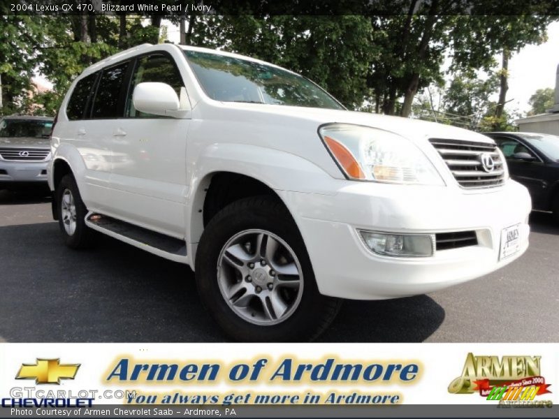 Blizzard White Pearl / Ivory 2004 Lexus GX 470