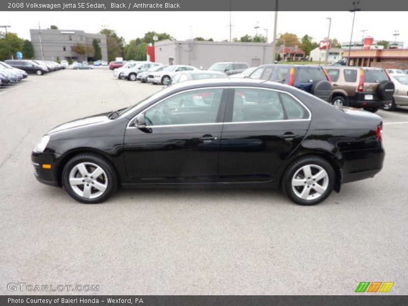 Black / Anthracite Black 2008 Volkswagen Jetta SE Sedan