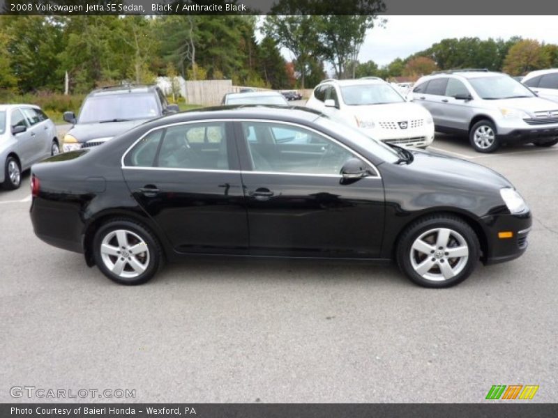 Black / Anthracite Black 2008 Volkswagen Jetta SE Sedan