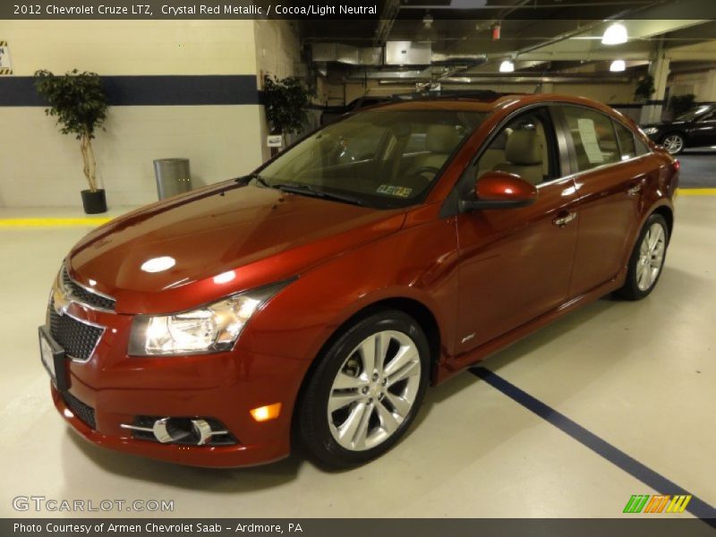 Crystal Red Metallic / Cocoa/Light Neutral 2012 Chevrolet Cruze LTZ