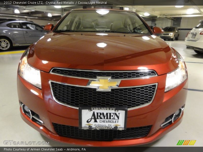 Crystal Red Metallic / Cocoa/Light Neutral 2012 Chevrolet Cruze LTZ