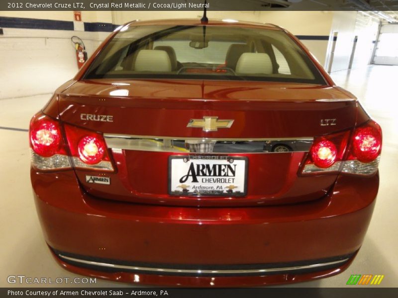 Crystal Red Metallic / Cocoa/Light Neutral 2012 Chevrolet Cruze LTZ