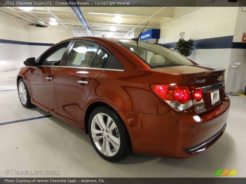 Crystal Red Metallic / Cocoa/Light Neutral 2012 Chevrolet Cruze LTZ