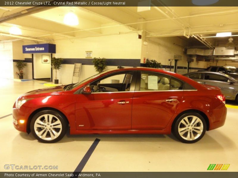 Crystal Red Metallic / Cocoa/Light Neutral 2012 Chevrolet Cruze LTZ