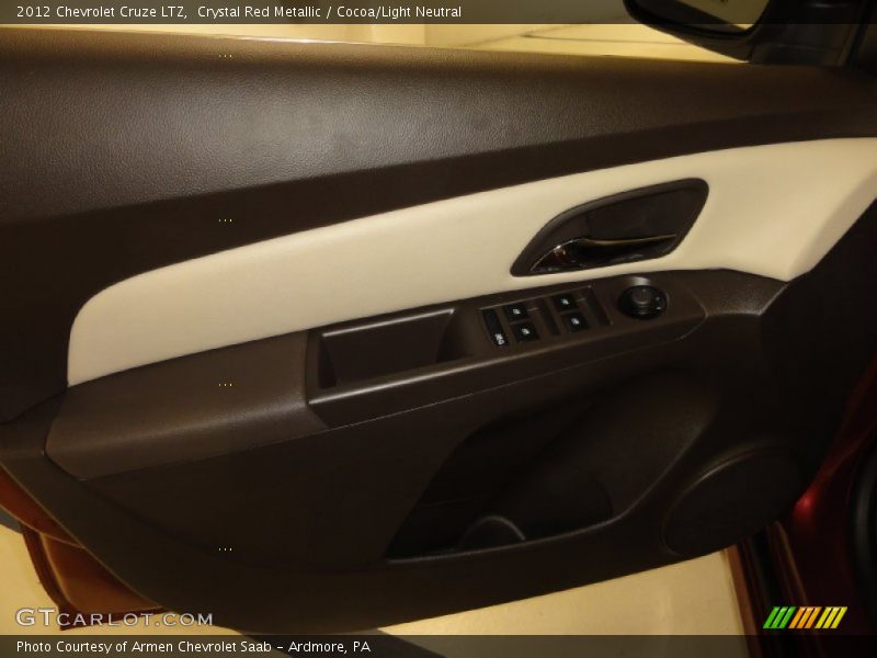 Crystal Red Metallic / Cocoa/Light Neutral 2012 Chevrolet Cruze LTZ