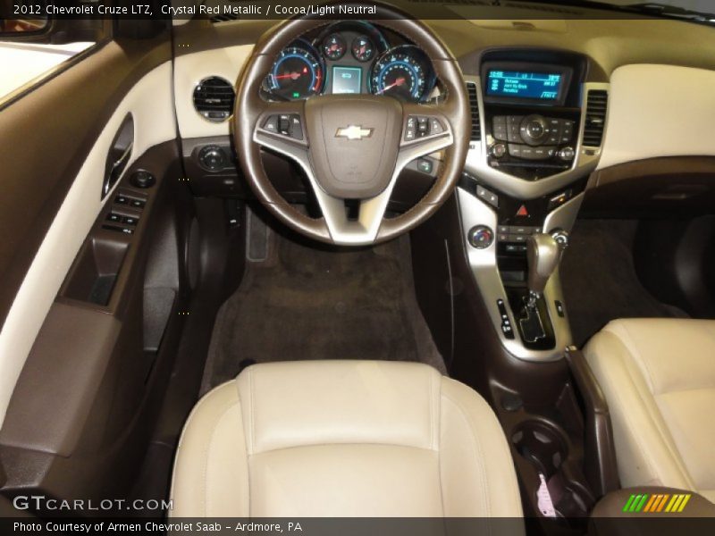 Crystal Red Metallic / Cocoa/Light Neutral 2012 Chevrolet Cruze LTZ