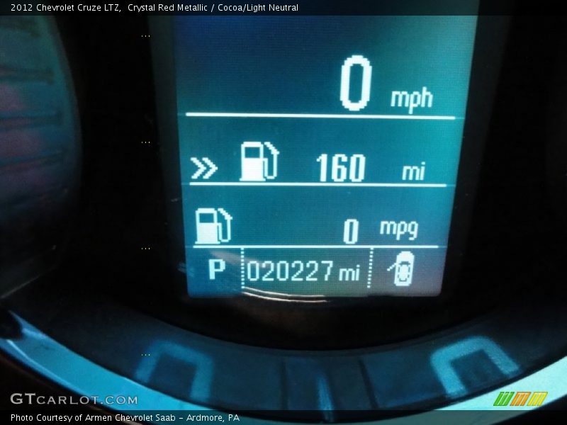 Crystal Red Metallic / Cocoa/Light Neutral 2012 Chevrolet Cruze LTZ