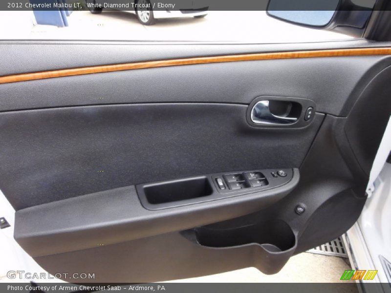 White Diamond Tricoat / Ebony 2012 Chevrolet Malibu LT