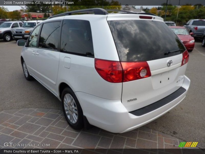 Natural White / Fawn 2008 Toyota Sienna XLE