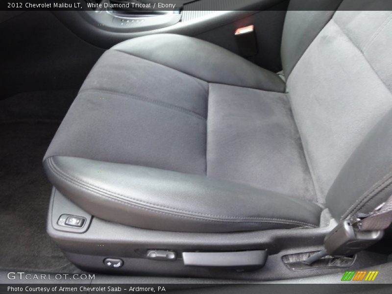 White Diamond Tricoat / Ebony 2012 Chevrolet Malibu LT