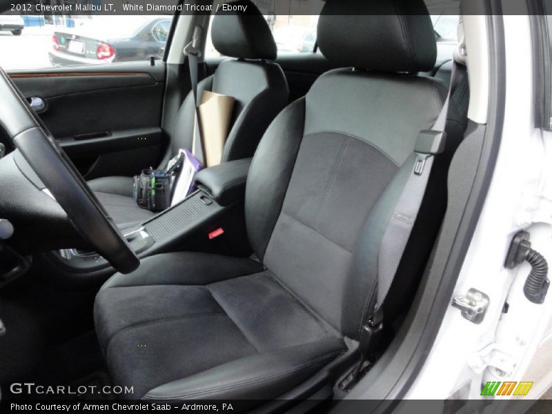 White Diamond Tricoat / Ebony 2012 Chevrolet Malibu LT