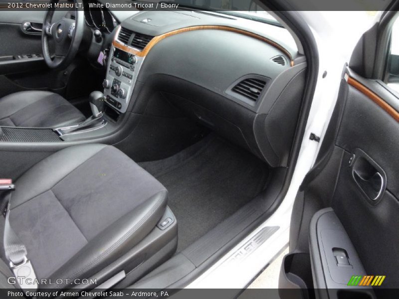 White Diamond Tricoat / Ebony 2012 Chevrolet Malibu LT