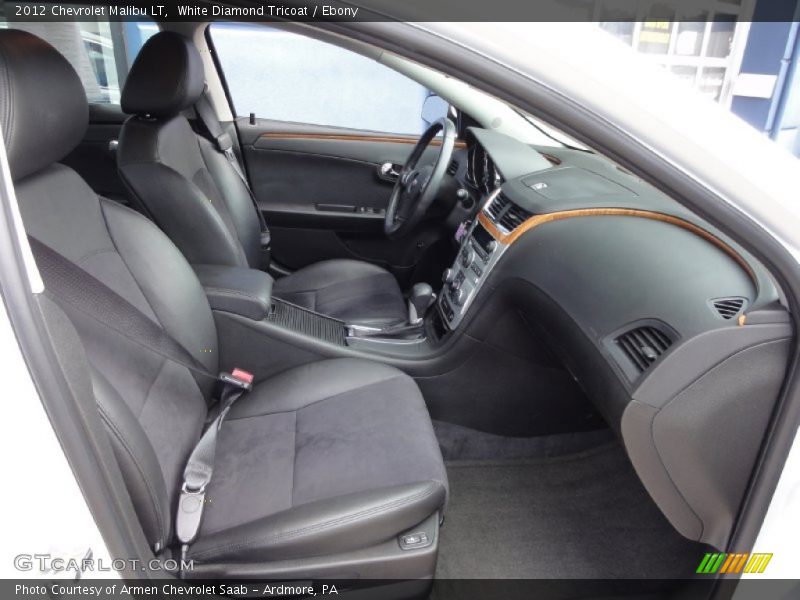 White Diamond Tricoat / Ebony 2012 Chevrolet Malibu LT