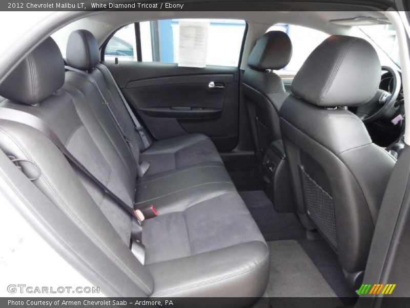 White Diamond Tricoat / Ebony 2012 Chevrolet Malibu LT