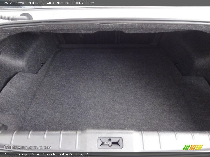 White Diamond Tricoat / Ebony 2012 Chevrolet Malibu LT