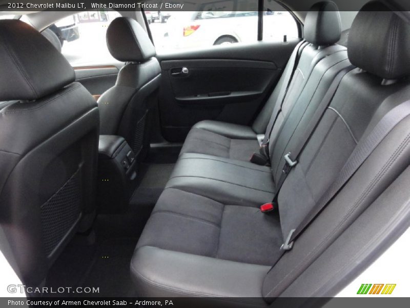 White Diamond Tricoat / Ebony 2012 Chevrolet Malibu LT