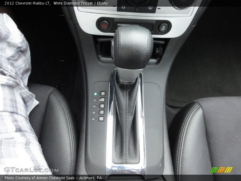 White Diamond Tricoat / Ebony 2012 Chevrolet Malibu LT