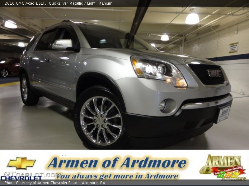 Quicksilver Metallic / Light Titanium 2010 GMC Acadia SLT