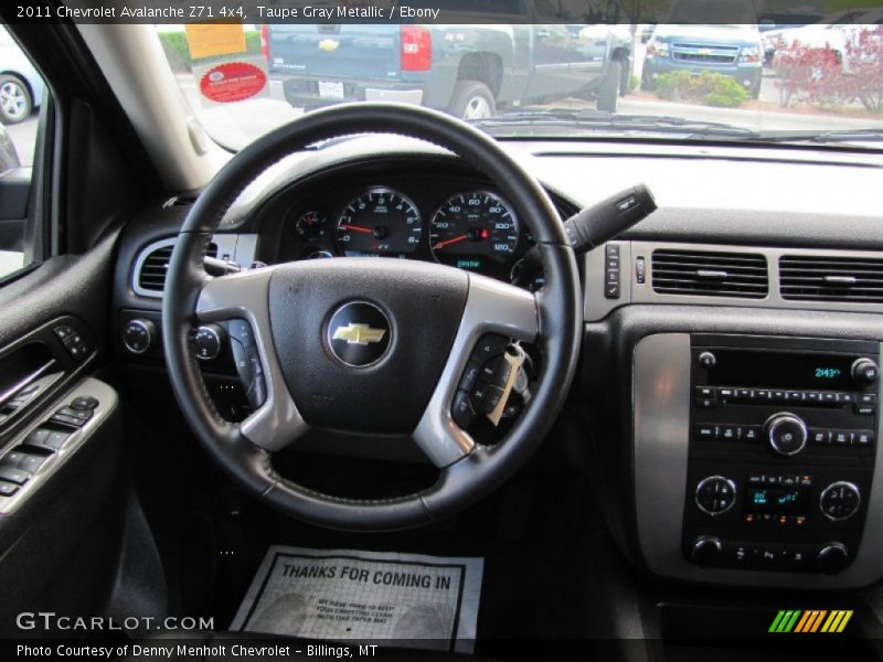 Taupe Gray Metallic / Ebony 2011 Chevrolet Avalanche Z71 4x4