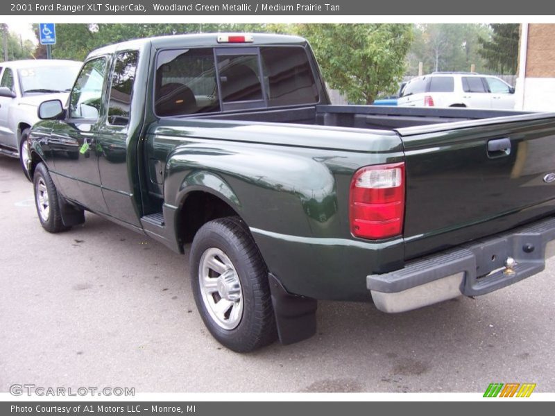 Woodland Green Metallic / Medium Prairie Tan 2001 Ford Ranger XLT SuperCab