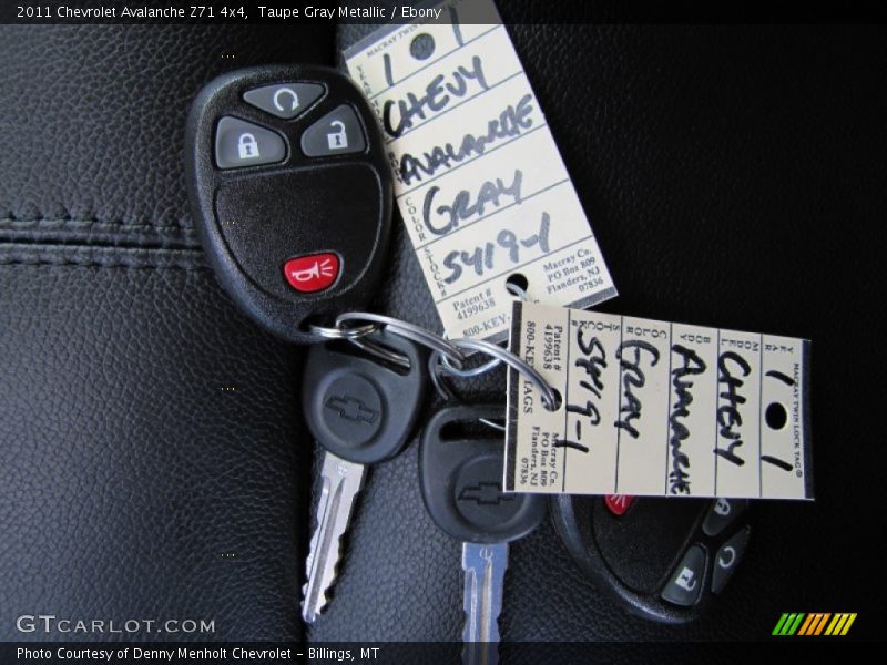 Taupe Gray Metallic / Ebony 2011 Chevrolet Avalanche Z71 4x4