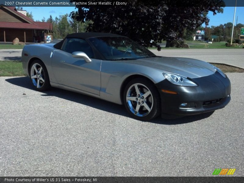 Machine Silver Metallic / Ebony 2007 Chevrolet Corvette Convertible