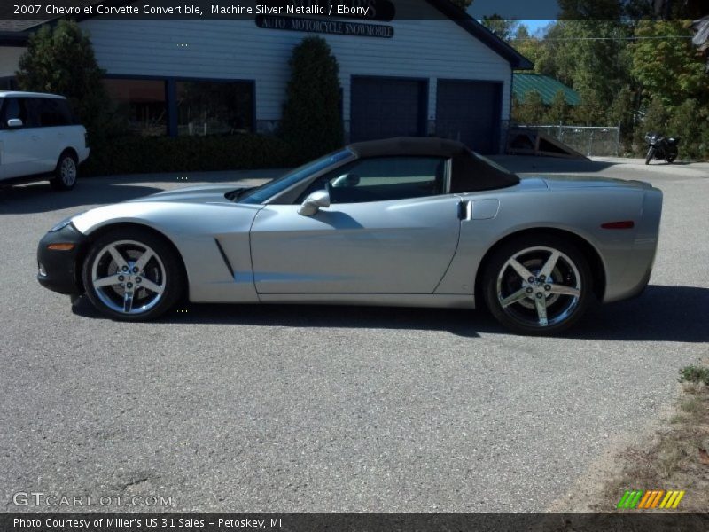 Machine Silver Metallic / Ebony 2007 Chevrolet Corvette Convertible