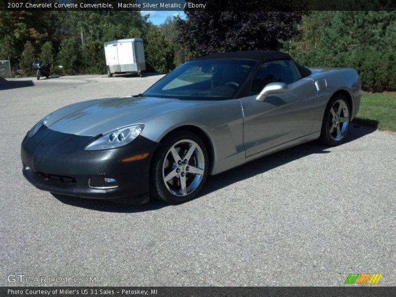 Machine Silver Metallic / Ebony 2007 Chevrolet Corvette Convertible