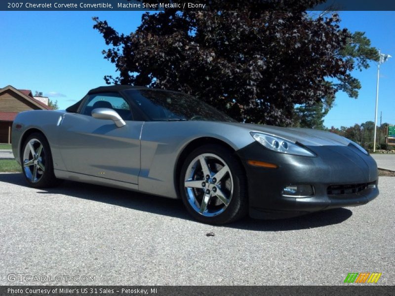 Machine Silver Metallic / Ebony 2007 Chevrolet Corvette Convertible