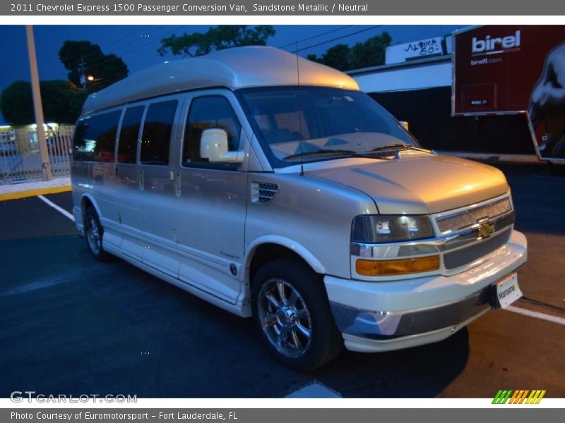 Sandstone Metallic / Neutral 2011 Chevrolet Express 1500 Passenger Conversion Van