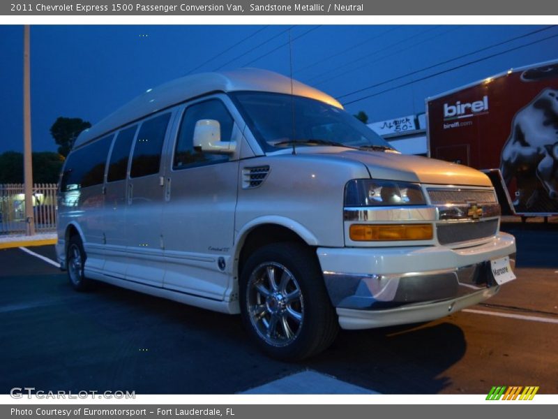 Sandstone Metallic / Neutral 2011 Chevrolet Express 1500 Passenger Conversion Van