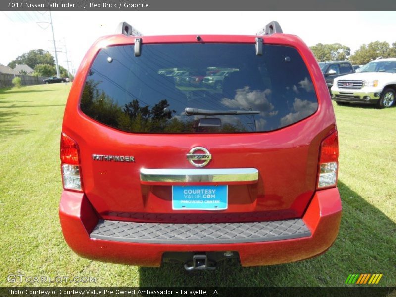 Red Brick / Graphite 2012 Nissan Pathfinder LE