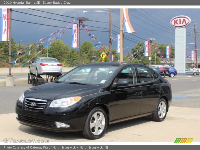 Ebony Black / Gray 2010 Hyundai Elantra SE