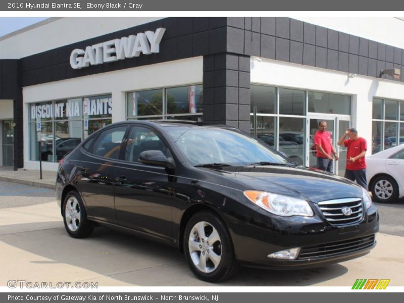 Ebony Black / Gray 2010 Hyundai Elantra SE