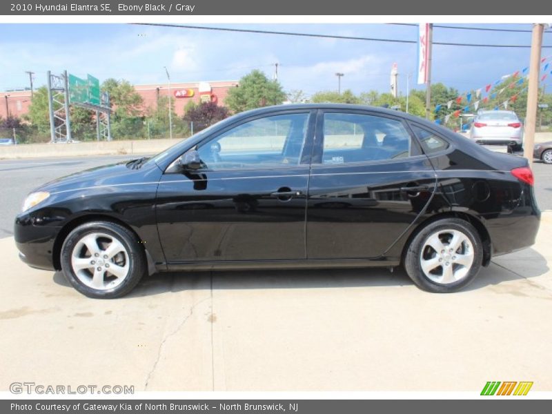 Ebony Black / Gray 2010 Hyundai Elantra SE