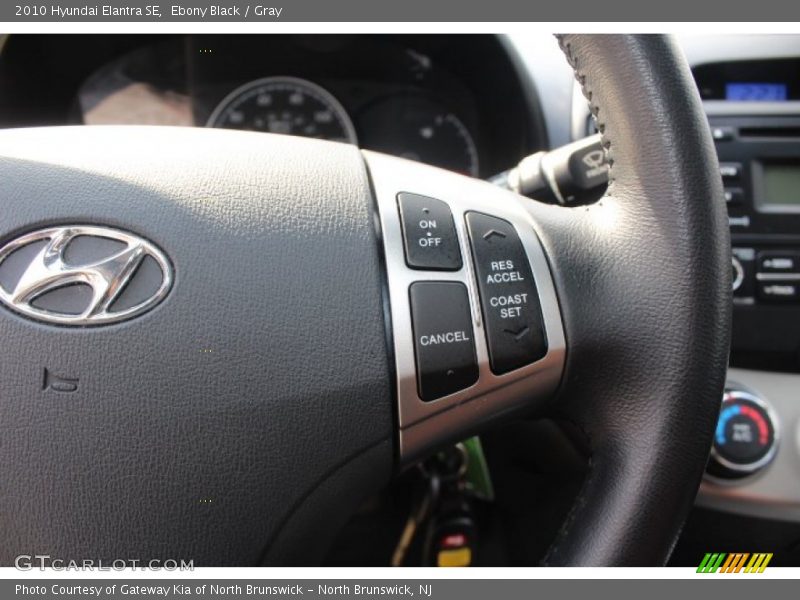 Ebony Black / Gray 2010 Hyundai Elantra SE