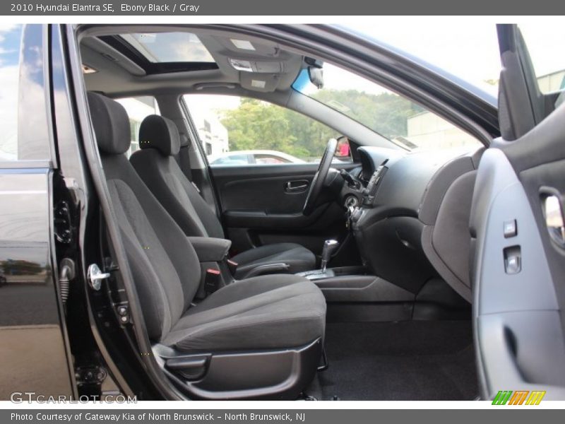 Ebony Black / Gray 2010 Hyundai Elantra SE