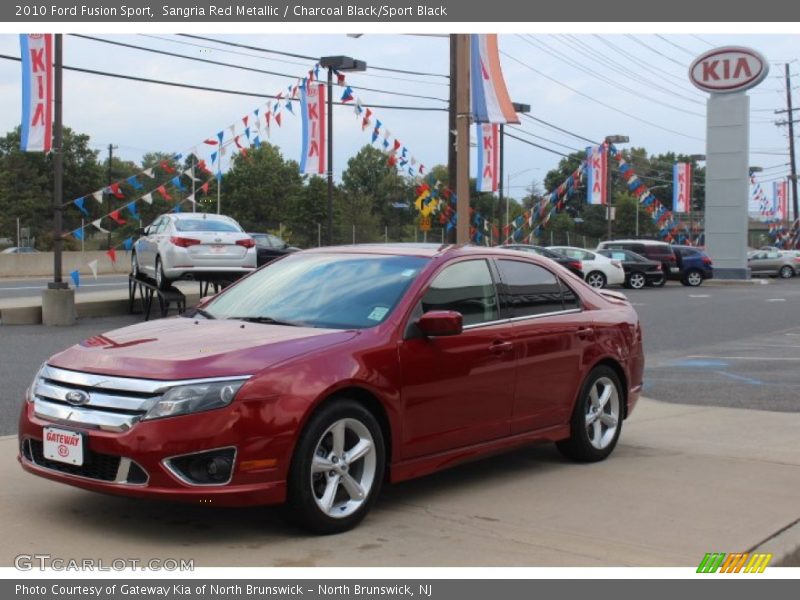 Sangria Red Metallic / Charcoal Black/Sport Black 2010 Ford Fusion Sport