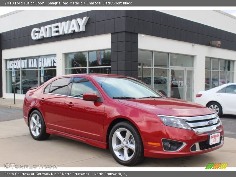 Sangria Red Metallic / Charcoal Black/Sport Black 2010 Ford Fusion Sport