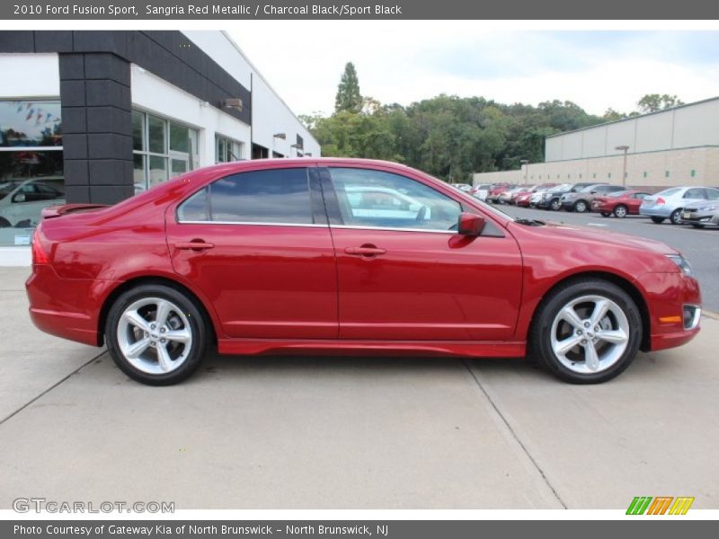 Sangria Red Metallic / Charcoal Black/Sport Black 2010 Ford Fusion Sport