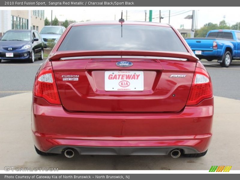 Sangria Red Metallic / Charcoal Black/Sport Black 2010 Ford Fusion Sport