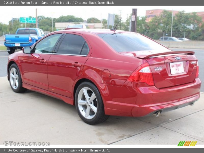 Sangria Red Metallic / Charcoal Black/Sport Black 2010 Ford Fusion Sport