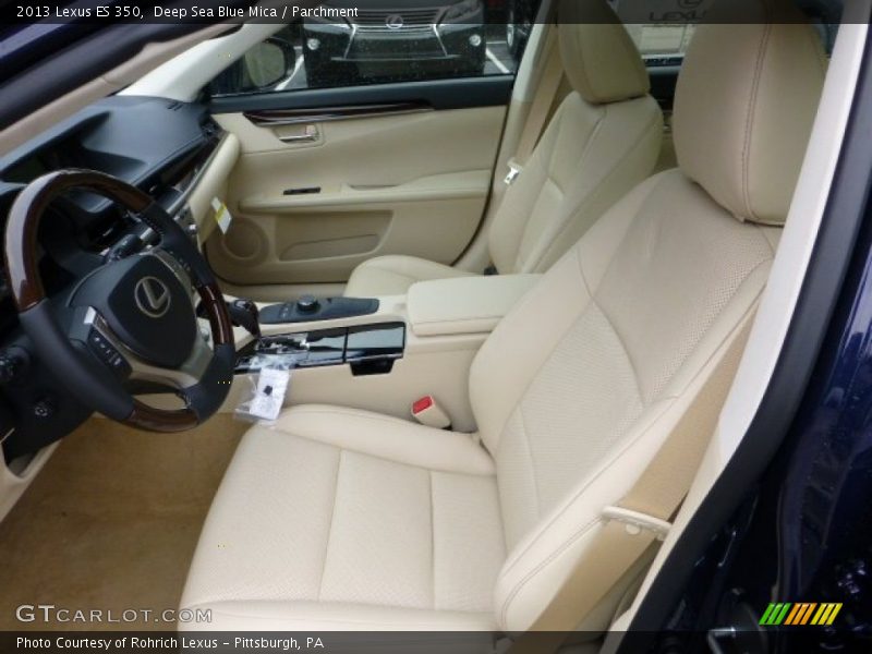 Deep Sea Blue Mica / Parchment 2013 Lexus ES 350