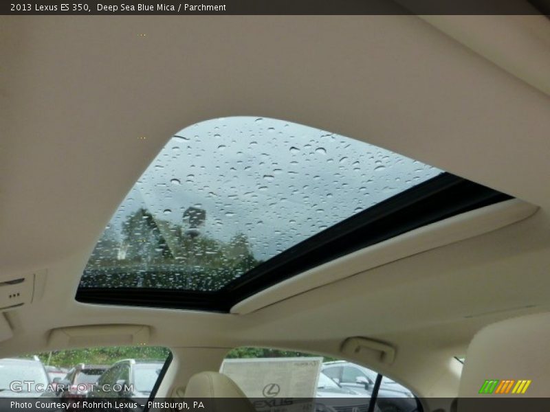 Deep Sea Blue Mica / Parchment 2013 Lexus ES 350