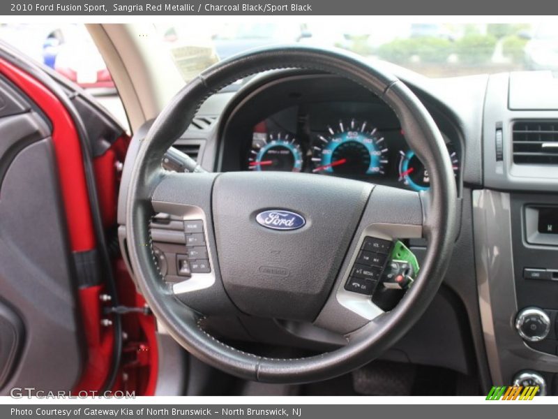 Sangria Red Metallic / Charcoal Black/Sport Black 2010 Ford Fusion Sport