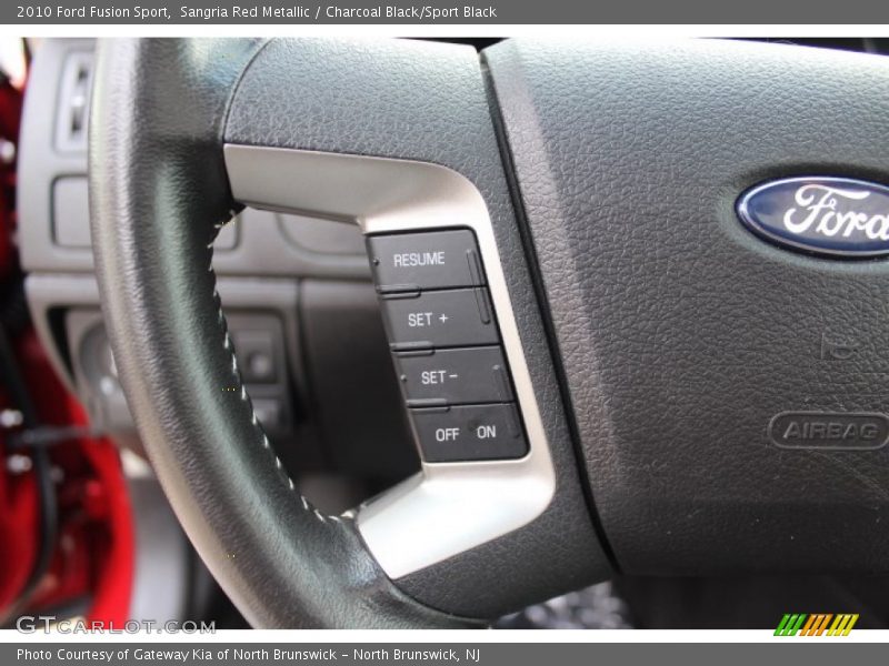 Sangria Red Metallic / Charcoal Black/Sport Black 2010 Ford Fusion Sport